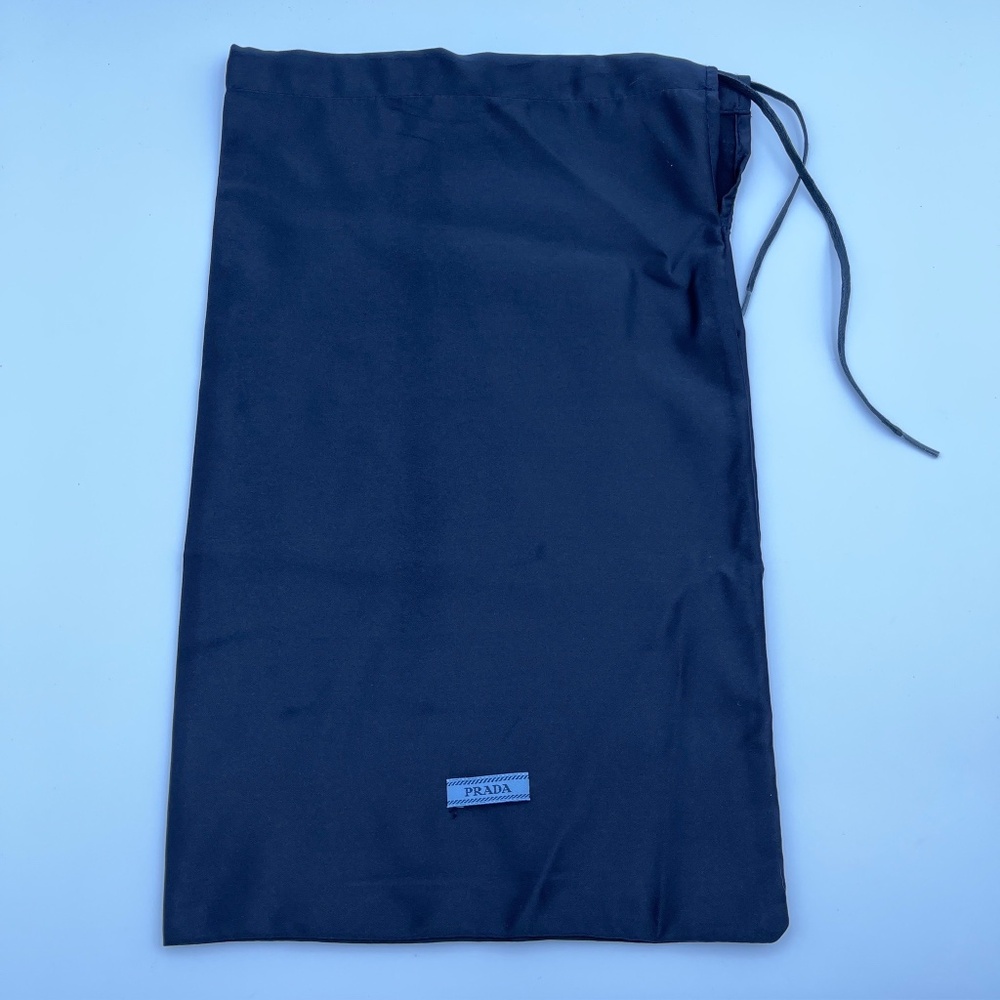 NEW Prada dark blue dust bag string bag with logo decoration storage